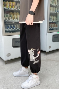 男裤 韩版潮流薄款束脚卫裤  男士九分裤1535图片