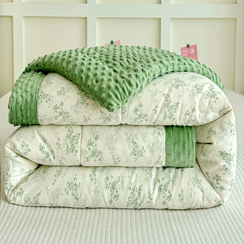 官方正品纯棉豆豆空调被夏凉被100全棉儿童单人四季通用可机水洗