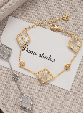 四叶草手链三花布契贝母幸运草