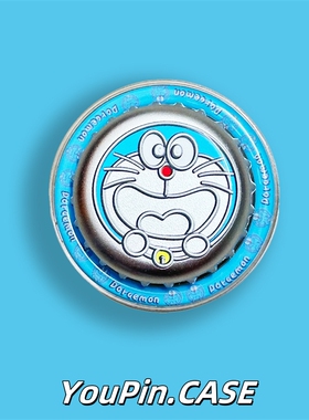 卡通趣味哆啦A梦磁吸气囊支架啪嗒magfase可伸缩情侣苹果华为通用