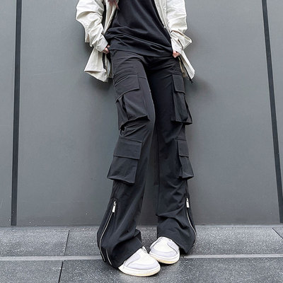 HELIPORT停机坪 多口袋拉链冲锋裤可调节腰带防风防水耐磨休闲裤