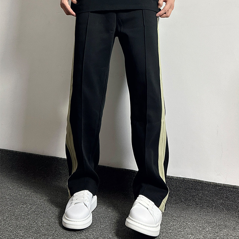 HELIPORT停机坪 侧边织带裤脚拉链休闲裤男女潮牌宽松休闲长裤