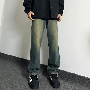 HELIPORT停机坪 暮光蓝牛仔裤牛仔裤男女直筒潮牌休闲百搭长裤