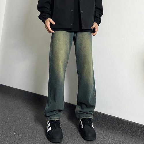 停机坪直筒长裤牛仔裤HELIPORT