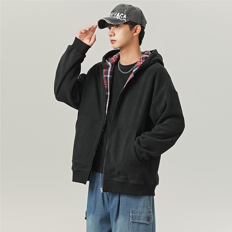 HELIPORT停机坪拼色格子外套