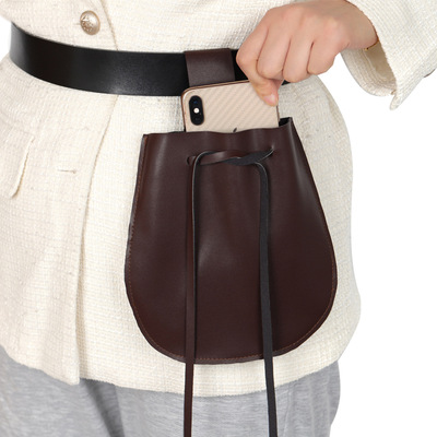 中世纪挎包复古骑士腰包配件COSPLAY舞台道具Knight Fanny pack。