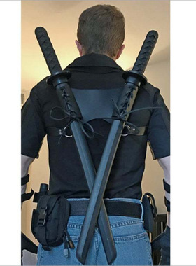 中世纪武士背式PU皮革双肩套