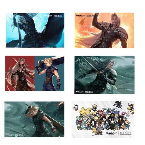 MTG牌垫万智牌最终幻想ff系列playmat单人卡垫支持定制橡胶diy