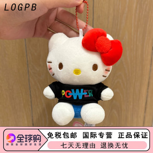 日本LOGPB二创权志龙同款hellokitty挂件power黑T恤凯蒂猫钥匙扣