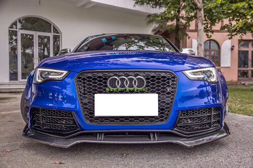 适用奥迪A5 S5 RS5改装大包围碳纤维汽车宽体套件前后唇侧裙尾翼