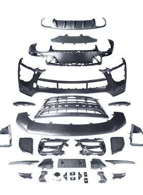 适用于保时捷MAcan改装升级SD/GTS大包围运动套件 前杠后唇改装件
