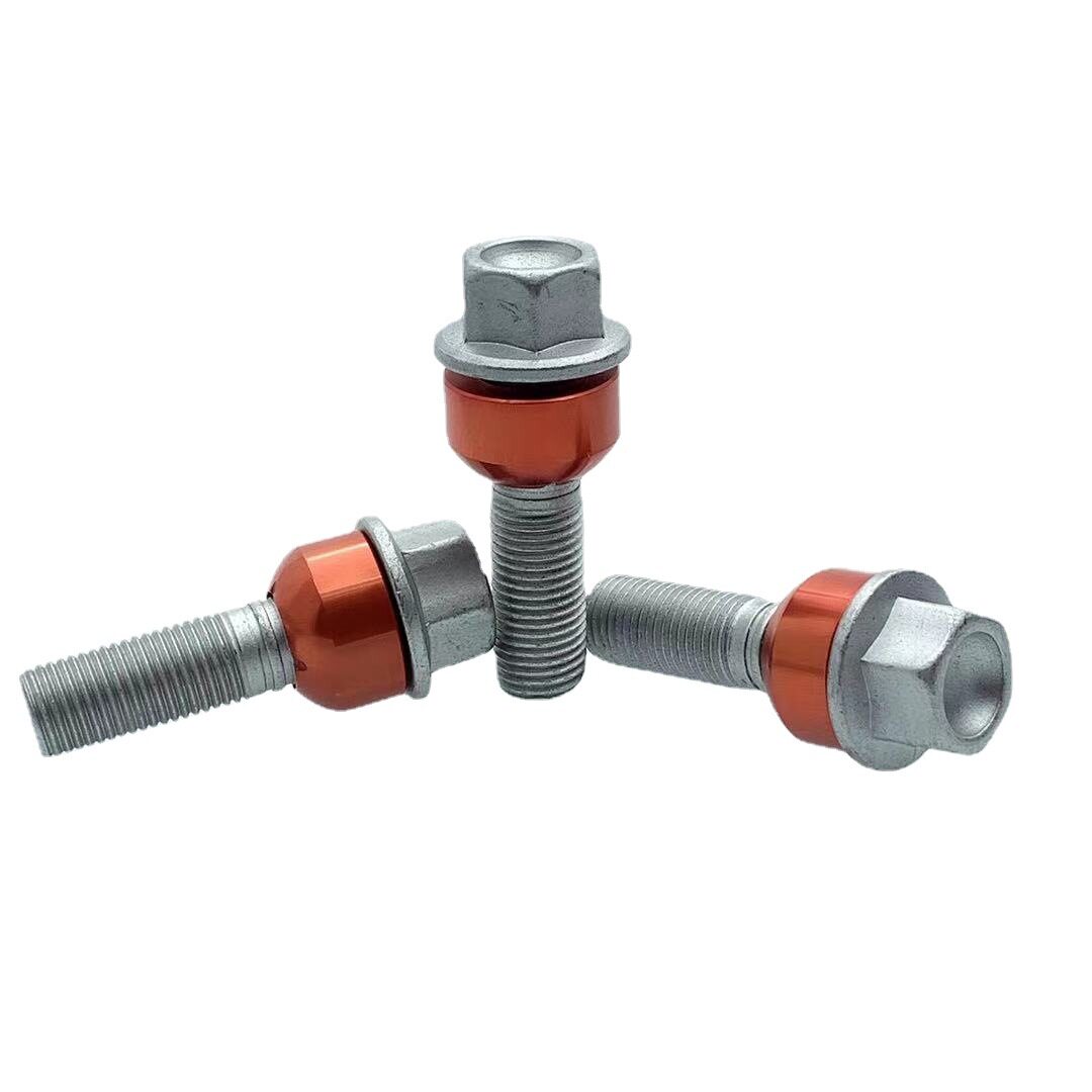 适用保时捷卡宴途锐Q7轮毂螺丝轮胎螺母帽杆车轮螺栓 WHT004676