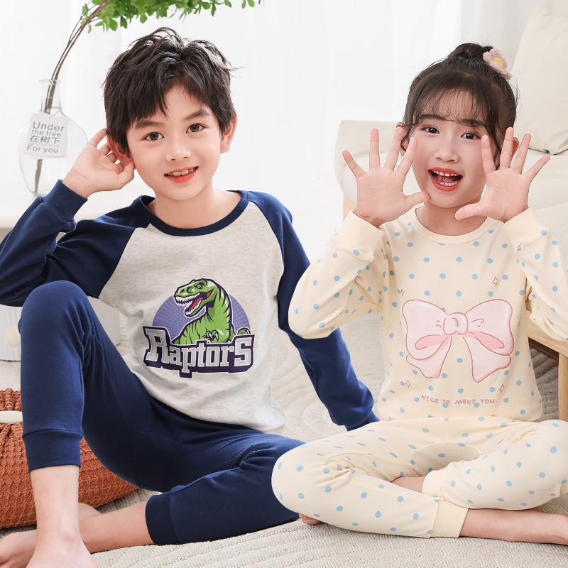 春秋儿童纯棉秋衣秋裤A类