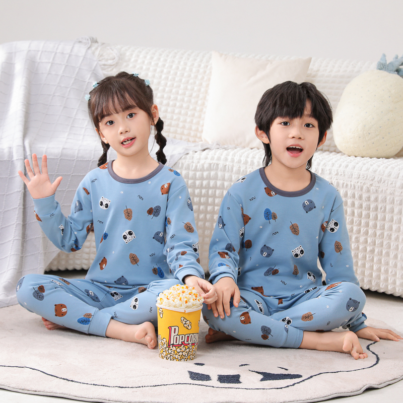 春秋儿童内衣套装纯棉A类