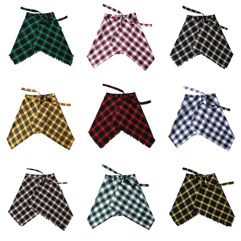 不规则裤裙摆嘻哈系带子高街男女下摆分层飘带格子系腰上的衬衫潮在类目 男装, 衬衫中 - 来自Buy2taobao.com提供专业的淘宝代购服务