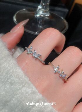 新品小众设计高级感蝴蝶开口戒指