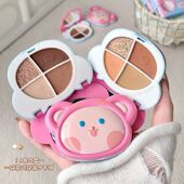 Gege bear萌趣幻想四色眼影盘 持妆显色不易飞粉日常大地色眼影粉