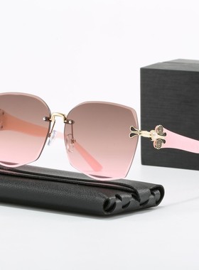 腾悦防紫外线女大框显瘦太阳镜