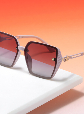 太阳镜女款2025新款防紫外线墨镜开车偏光镜遮阳大脸显瘦百搭眼镜