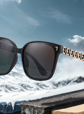 2025新款偏光太阳镜时尚网红款韩版紫外线墨镜女士大框圆脸眼镜