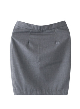 2020职业裙半身裙一步裙灰色藏青色包臀裙后开叉西装裙工作裙正装