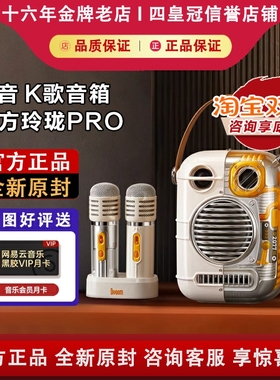Divoom/点音东方玲珑PRO蓝牙K歌音响家庭ktv音箱话筒一体双麦克风