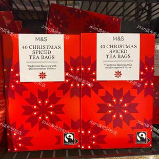 英国MS玛莎marks spencer圣诞香料spiced茶包圣诞派对40小包