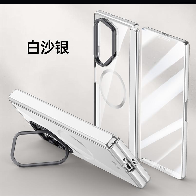 适用三星zfold6手机壳新款折叠屏fold6中轴铰链全包保护套galaxy z fold6男女超薄samsung官方防摔镜头支架壳