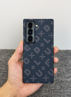 【双中轴保护】适用三星W26手机壳新款凯夫拉纹赤蛇权杖W25心系天下全包zfold7/6/5高端商务W24防摔PC保护套