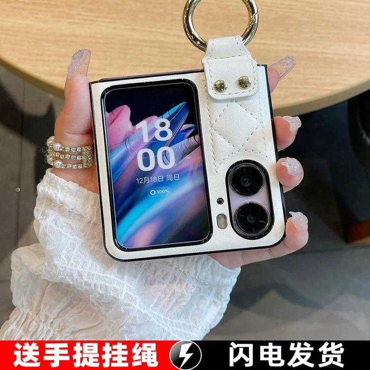 适用OPPOFindN3Flip手机壳新款小香风FindN2保护套折叠屏外壳oppo