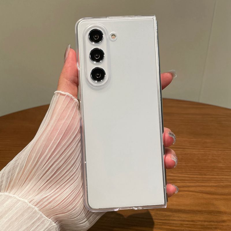 适用三星zfold6手机壳折叠屏Galaxyzfold5超薄透明不发黄磨砂裸机手感保护套W22全包防摔fold4高级W23硬壳