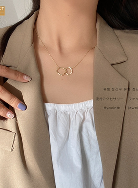 XKDDCT新款设计金属扣环项链极