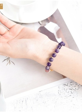 XKDDCT新款紫水晶手链女镂空绣