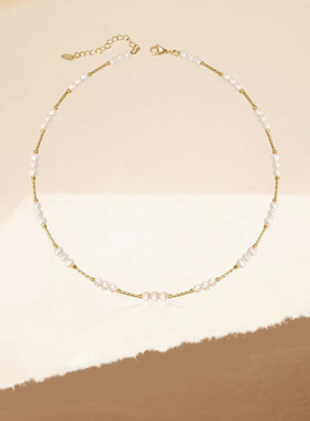 XKDDCT天然淡水珍珠颈链轻奢小众