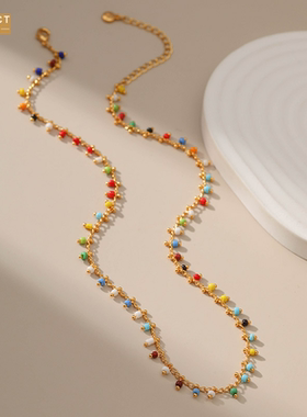 XKDDCT新款欧美铜镀14K金彩色米