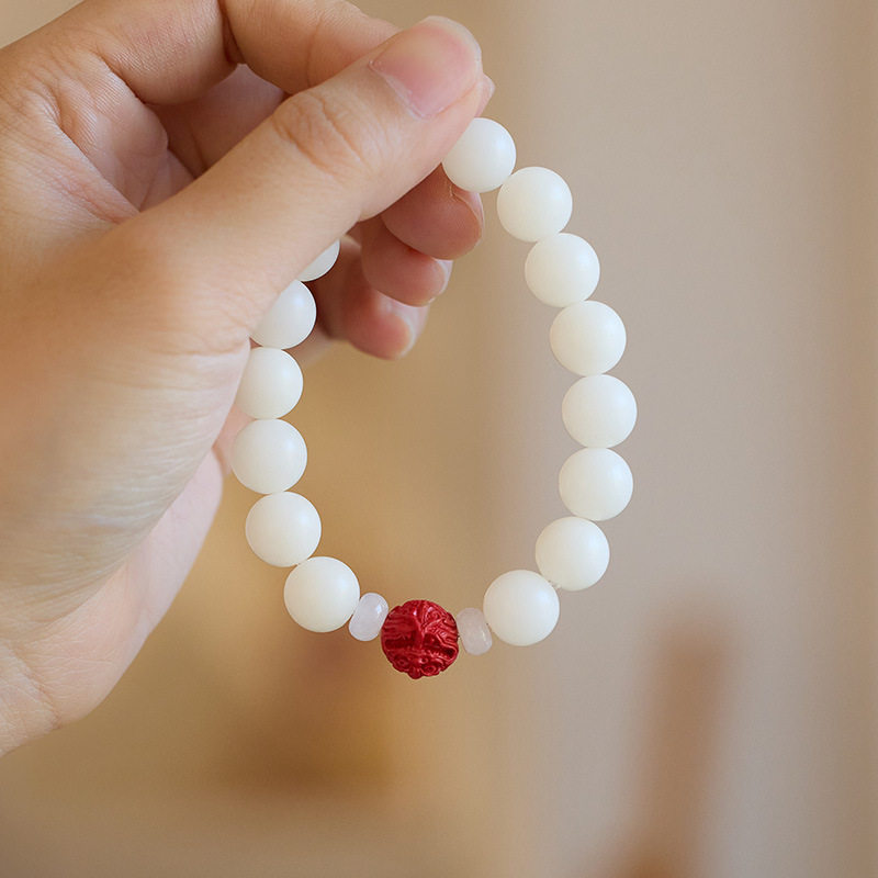 XKDDCT寺庙同款天然白玉菩提手链