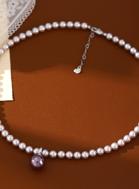 XKDDCT新款珍珠项链轻奢小众简约