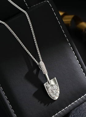 XKDDCT网络爆款满镶锆点缀银铲铲