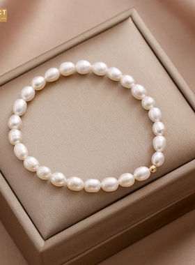 XKDDCT复古淡水珍珠手链女气质小