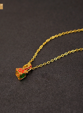 XKDDCT新年吊坠吉祥珐琅彩印章称