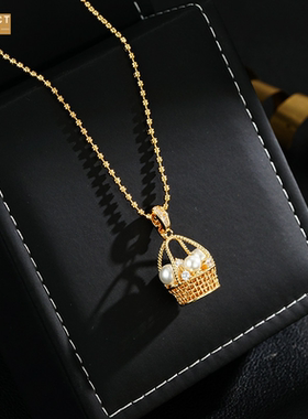 XKDDCT爆款编织镂空花篮吊坠百搭