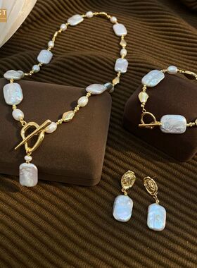 XKDDCT新款巴洛克淡水珍珠项链