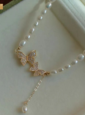 XKDDCT新款淡水项链56m米珠珍珠