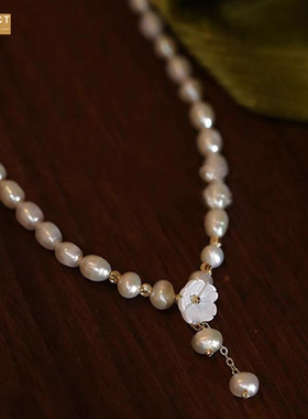 XKDDCT小众高级感贝壳花朵颈链5