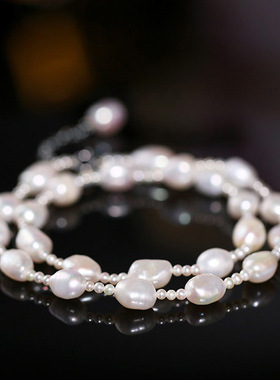 XKDDCT天然淡水项链简约风女王范