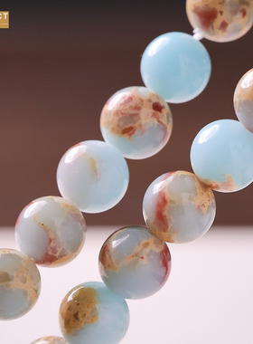 XKDDCT新款新中式8MM寿山石手链