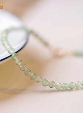 XKDDCT新款款绿手链m圆珠玉转极