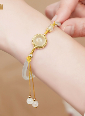 XKDDCT玉半镯文艺新中式平安扣编