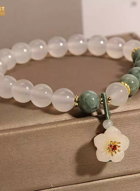 XKDDCT新款新中式白手链女夏森系