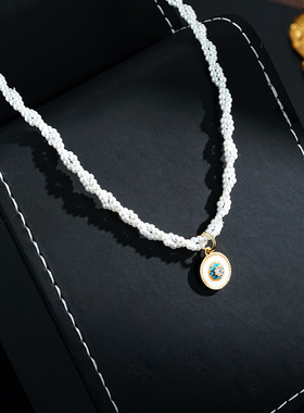 XKDDCT新款法式复古双层叠戴项链